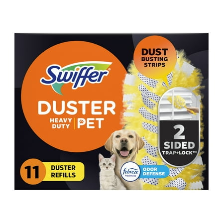 Swiffer Dusters Heavy Duty Multi-Surface Duster Refills for Cleaning, Pet, 11 Count