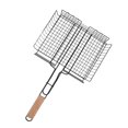 thumbnail image 4 of Cesta De Malla Para Parrilla De Pescado, Cesta Para Asar A La Parrilla De Hierro Para Barbacoa, Mango De Haya Antiadherente Para Picnic ANGGREK Descripción de la referencia, 4 of 5