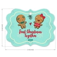thumbnail image 6 of Soul Décor 2020 Ornament, First Christmas Together 2020 Ornament, Large 3.75" Rectangle Metal Ornament, Velvet Pouch Included, 6 of 7