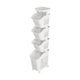 thumbnail image 1 of Cesta de ropa sucia con ruedas, cesto de ropa sucia hueco, estante para juguetes del hogar y baño 4 capas, 1 of 9