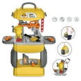 thumbnail image 2 of Kids Tool Table Set Plastic Funny Detachable Repair Tool Toy Workbench Toy, 2 of 10