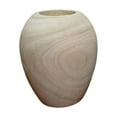 thumbnail image 2 of Vaso de madera, jarrón de oficina, decoración de escritorio, vaso para flores, estante para plantas, estilo moderno, base de madera natural, para dormitorio, vaso tallado, material 100%, 2 of 9