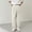 WHITE, variant on Men's Classic Fit Polyester Pleated Wrinkle Free Expandable Waist Pants S-XL(without belt)