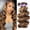 14 16 18 20, variant on Ombre Human Hair   Wave P4/27 Honey Blonde  Highlight Brown Colored 3  14 16 18  12A  Brazilian Virgin Remy Hair Weft