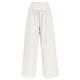 thumbnail image 5 of Pantalones boho de mujer con pierna ancha, cintura alta y fruncido - Cintura elástica, ligeros, pantalones informales de playa, 5 of 8