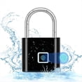 thumbnail image 3 of Cerradura con Huella Dactilar, Candado Inteligente, Candado de Puerta Impermeable, Candado Antirrobo Portátil, Carga USB Sin Llave, 3 of 5