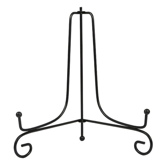 LAMIRO 4 - 12 Iron Display Stand,Black Iron Easel Plate Display Photo Holder Stand,Displays Picture Frames,Decorative Plates,Tablets and Art