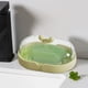 thumbnail image 1 of Jabonera de plástico con bandeja de drenaje | Jabonera color macarrón para baño y cocina | Jabonera compacta con base ranurada, 1 of 6