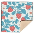 thumbnail image 6 of WOBOGO Retro Strawberry and Daisy Pattern Baby Playmats Extra Large Waterproof Rollable Activity Pads for Toddlers 50×50inch, 6 of 7