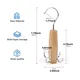 thumbnail image 2 of Paquete de 2 perchas para cinturones de madera natural, soportes para cinturones de madera maciza con acabado liso y gancho giratorio de 360°, soporte organizador de armario para ahorrar espacio, 2 of 4