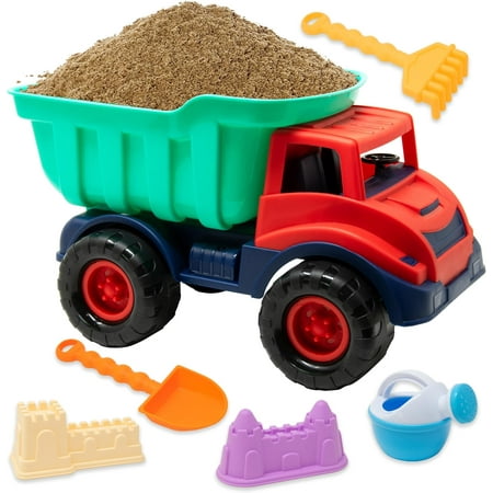Beach Toys Sand Toys for Kids Beach Dump Truck Set Includes Sand Castle Molds Shovel Rake Watering Can