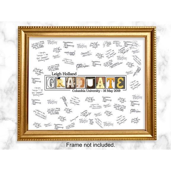 Graduate V1 Guestbook Alternative, Graduation Gift, Graduation Party Present, Class of 2024