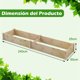 thumbnail image 3 of Cama de Jardín Elevada Costway de Madera Caja de Plantas para Verduras Flores Hierbas Frutas 240 x 60 x 25 cm, 3 of 8