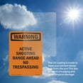 thumbnail image 6 of Active Shooting Range Ahead No OSHA WARNING Aluminum Sign 10 Inch x 7 Inch - 5 Pack, 6 of 8