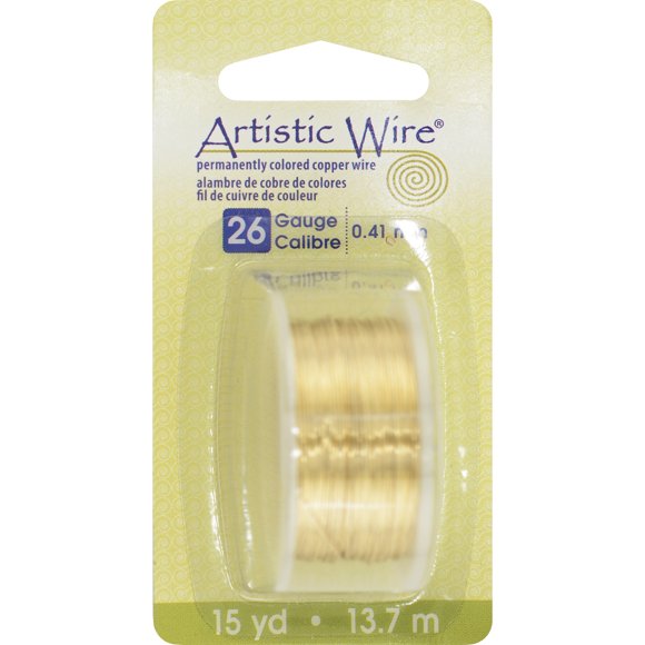 Fil Artistique 26 Gauge 15yd-Laiton Non Ternissant