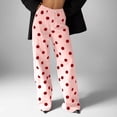 thumbnail image 2 of Noric Women's Polka Dot High Waist Wide Leg Jeans with Pockets Trendy Loose Fit Trendy Denim Trousers, 2 of 9