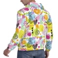 thumbnail image 3 of Hoodies for Men - Tropical Pineapples Long Sleeve Comfrt Men'S Fashion Hoodies & Sweatshirts, Sweatshirts for Men Hoodies Pullover Clothing Clothes with Pouch, 3 of 7