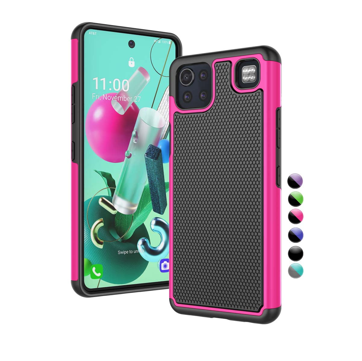 LG K92 5G Case, Cute Case for LG K92 5G, Njjex Shock Absorbing Dual