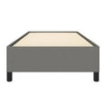 thumbnail image 5 of Twin Bed Frame Dark Gray Fabric 39.4x74.8in, Modern Platform Bed with Plywood Slats, Durable & Stable for Bedroom Furniture, 5 of 9