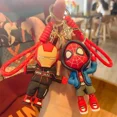 thumbnail image 4 of Llavero con forma de muñeco de Spider-Man de Marvel, figuras de acción, colgante de los Vengadores, Capitán América, juguetes kawaii, llavero para bolso o coche, regalos de cumpleaños, 4 of 5