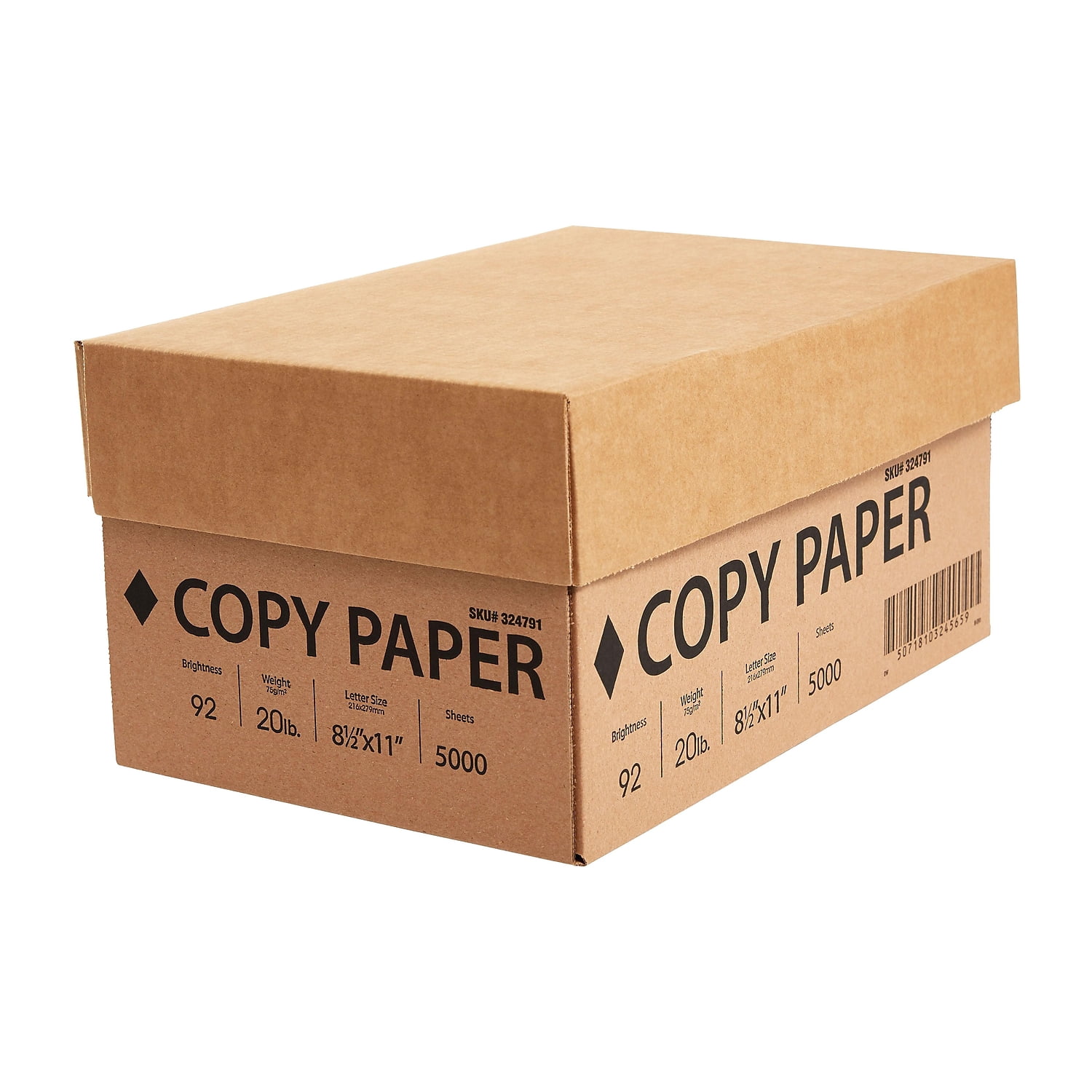 MyOfficeInnovations 8.5" x 11" Copy Paper 20 lbs 92 Brightness 5000/Carton (324791)
