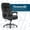 Black, variant on Thomasville Danvers Big & Tall Office Chair, Ergonomic Lumbar Support, Breathable Vegan Leather, Dark Brown