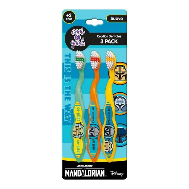 Cepillos dentales Cool & Good The Mandalorian suave 3 pzas