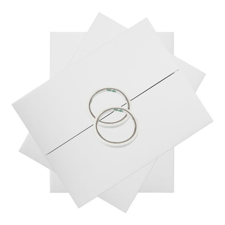 BESTOYARD 1Set White Paperboard Trifold Display Board Foldable with Tape for Advertising Displays