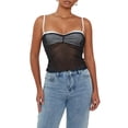 thumbnail image 2 of Michellecmm Women Spaghetti Strap Camisoles Patchwork Mesh Sleeveless Backless Tank Tops Summer Vests Bustier Tops Streetwear, 2 of 9