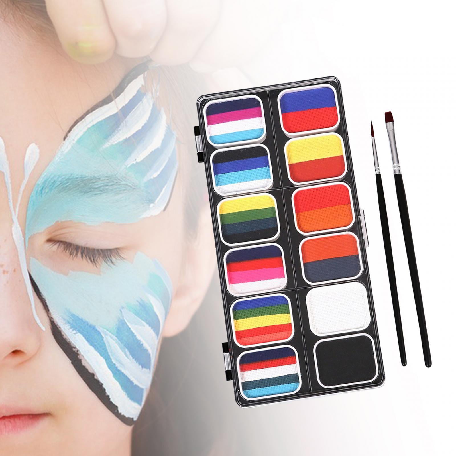 Face Paint Oil Palette Makeup Kit 12 Colors Waterbased for Kids