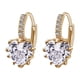 thumbnail image 1 of Guardurnaity Pendientes de aro para mujer, chapados en cobre, con forma de corazón y niña, joyería para mujer, Clip para oreja Ropa, zapatos y accesorios Miscelánea, 1 of 6