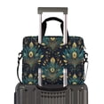 thumbnail image 2 of FORMRS 16" Laptop Bag Carrying Sleeve Case with Handle Travel Shoulder Briefcase, Gold Peacock Pattern, 2 of 8