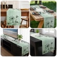 thumbnail image 6 of Green Floral Table Runner 70 Inches Long, Country Rustic Ombre Painting Art Watercolor Kitchen Coffee Dining Table Decoration for Home Party Birthday Wedding Home Decor 13x70 Inches, 6 of 8