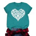 thumbnail image 3 of WEAIXIMIUNG T-Shirt d'Été pour Femmes Imprimé Confortable et à la Mode Haut Coloré à Manches Courtes, 3 of 3