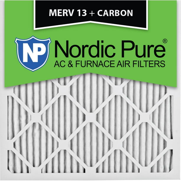 20x20x1 MERV 13 Plus Carbon AC Furnace Air Filters Qty 6