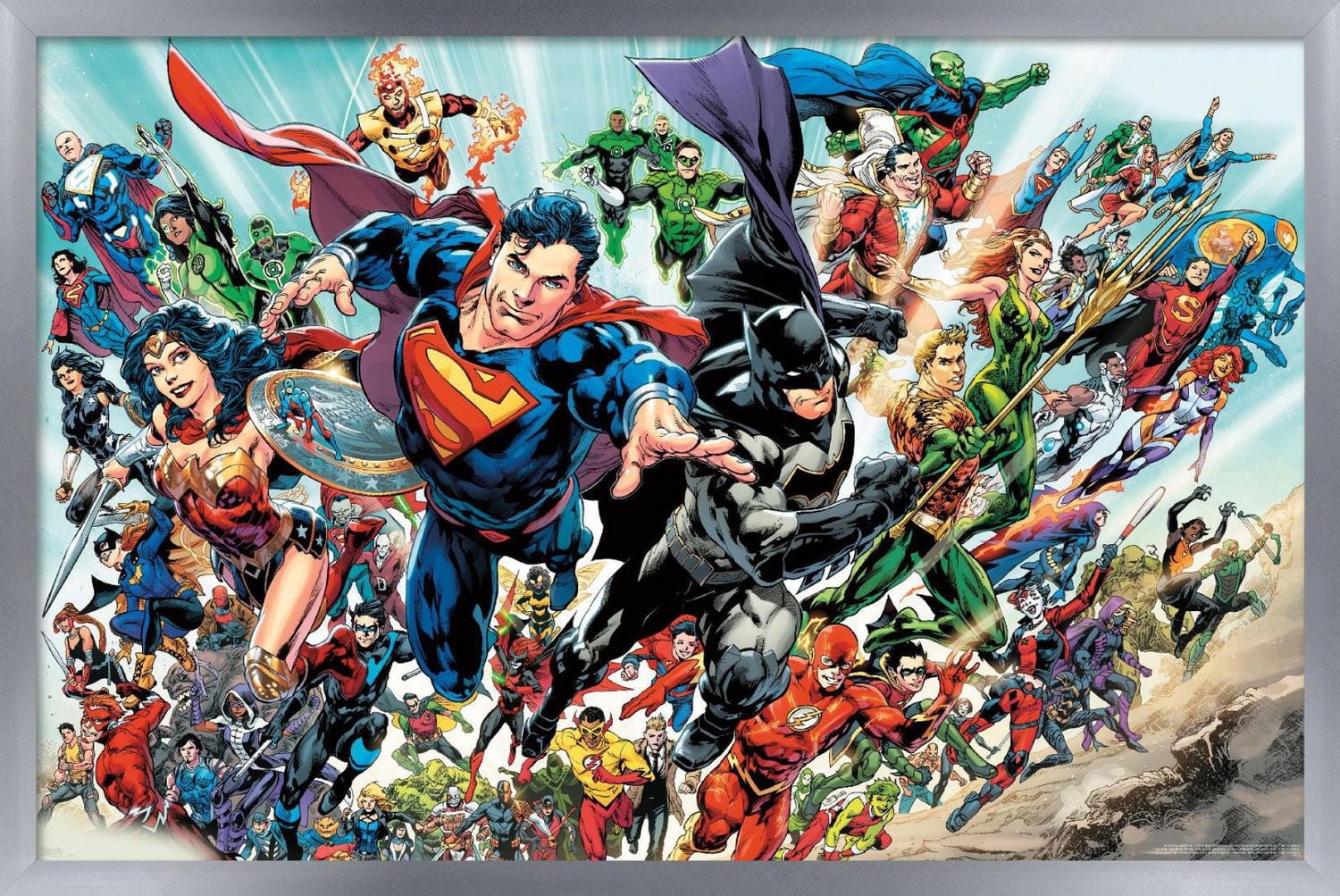 DC Comics - Justice League Rebirth - Group Wall Poster, 14.725" x 22.375"