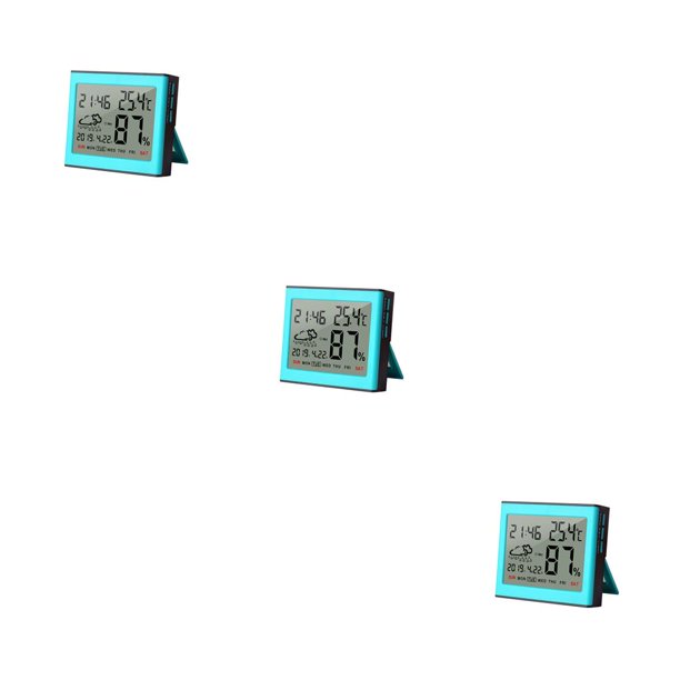 Matsuzay Termómetro higrómetro electrónico ajustable con soporte, Detector colgante, estación meteorológica, medidor de temperatura y humedad Type5 NO5 Matsuzay CBP214148