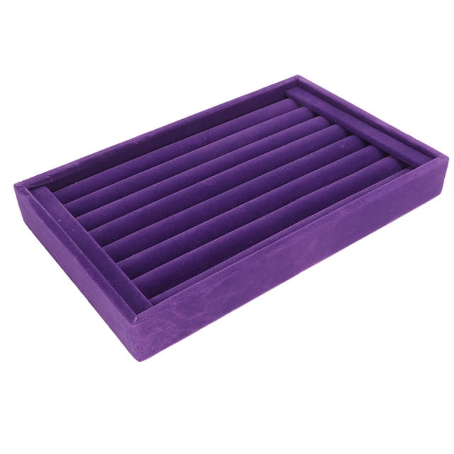 Jewelry Holder Box, Ring Storage Tray Stackable Multifunctional 7 Slots Scratch Resistant For Earrings Rings Arrangement