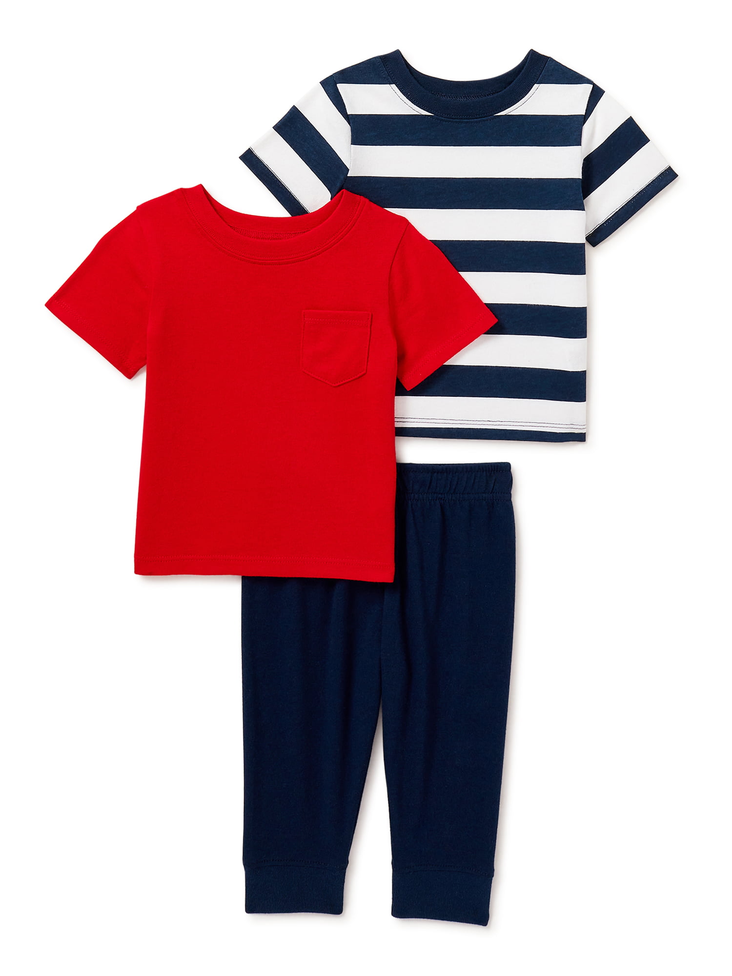 Garanimals Baby Boy T-Shirts and Jogger Pant Outfit Set, 3pc - Walmart.com