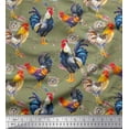 thumbnail image 1 of Soimoi Cotton Duck Fabric Eggs,Nest & Hen Bird Printed Fabric 1 Yard 56 Inch Wide, 1 of 1