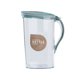 thumbnail image 1 of Jarra de agua grande de plástico de 2,1 l con tapa y asa Hervidor de agua cuadrado for el hogar Contenedores de agua, té o jugo for el refrigerador, 1 of 5