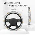 thumbnail image 5 of Daiia Steering Wheel Covers Hello Elastic Skidproof Steering Wheel Protective Cover Case Steering Wheel Protector Comfortable Protective Case For Suv Sedan Decor, 5 of 8