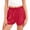 Wine, variant on Girls Shorts Satin Elastic Waisted Casual Comfy Lounge Short with Bowknot Summer Sleepwear Size 5-14