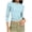 Light Blue, variant on hotojiny Women's Tops Valentine's Day Long Sleeve Shirts Slim Fitted Going out Tops Ruched Basic Tees Valentine's Day Outfit