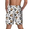 thumbnail image 4 of Gaeub French Bulldog3 Mens Swim Trunks Stretch Beach Shorts Quick Dry for Men Swim Shorts Swimwear with Pockets- 3X-Large, 4 of 9