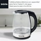 thumbnail image 3 of Cafetera Tetera Vidrio Eléctrica Hervidor Agua Acero Inox 2l, 3 of 4