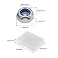 thumbnail image 6 of SPEEDWOX 100 PCS M4 x 0.7mm Nylon Insert Nuts Locknuts, Self-locking Nut 304 Stainless Steel, Hexagon Lock Nut with Storage Box for Lock Washers, 6 of 7
