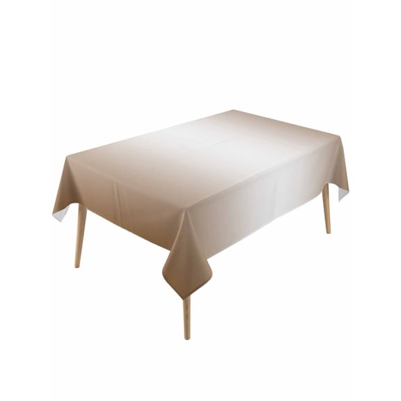 Brown Ombre Rectangle Tablecloth, Modern Gradient Art Abstract Waterproof & StainResistant Tablecloth, Washable Oil-proof Table Cover for Dining/Party/Wedding/Camping/Buffet 54x108 In