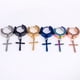 thumbnail image 3 of Pendientes de cruz de estudiante masculino personalizados de acero de titanio simples a la moda, pendientes de botón, juego de botones de cruz, 3 of 5