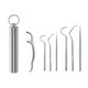 thumbnail image 2 of Fiudx Kit de Limpieza Dental, Herramientas de Higiene Bucal de Acero Inoxidable, Juego de Palillos Portátiles, Diseño Resistente a Rayones, Artículos Esenciales de Viaje, Solución de Cuidado Personal, 2 of 5